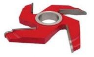 4 Dents rouges double face Panneau T.C.T lever 45 couteaux de toupie #carbon acier