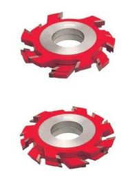 Coupeurs en acier rouges de façonneur de carbure de la couleur T.C.T 45#carbon avec le sablage de finition