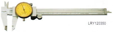 preuve vernier résistante de choc du calibre 0-200mm de cadran de l'acier inoxydable 4Cr13 double