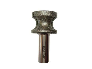 Outils de carbure de silicium de grain et diamant micro PCD à moitié autour de peu pour couper l'acrylique