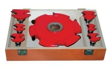 Peu de routeur personnalisé définit avec rouge peint de bois naturel, MDF, HDF
