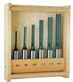 Le peu de routeur de l'acier au carbone 45# place, 6 - peu de mortaisage de morceau réglé avec le cas en bois