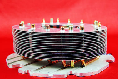 Radiateur en aluminium fait sur commande de tuyau d'en cuivre d'aileron pour la lumière d'inondation/lampe d'étape